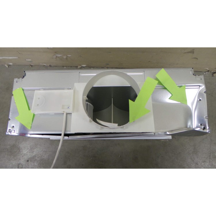 GRADE A3 - Heavy cosmetic damage - Neff D4672X0GB 60cm wide Telescopic Cooker Hood Silver Metallic