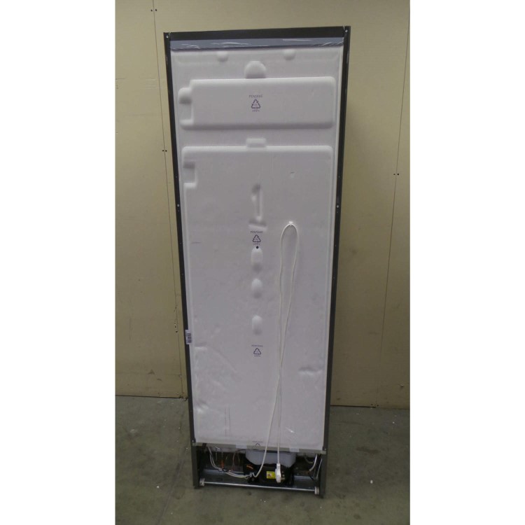 GRADE A3 - Heavy cosmetic damage - Zanussi ZRB34315XA Frost Free Freestanding Fridge Freezer With SuperFresh Drawer - Grey With Antifingerprint Stainless Steel Door