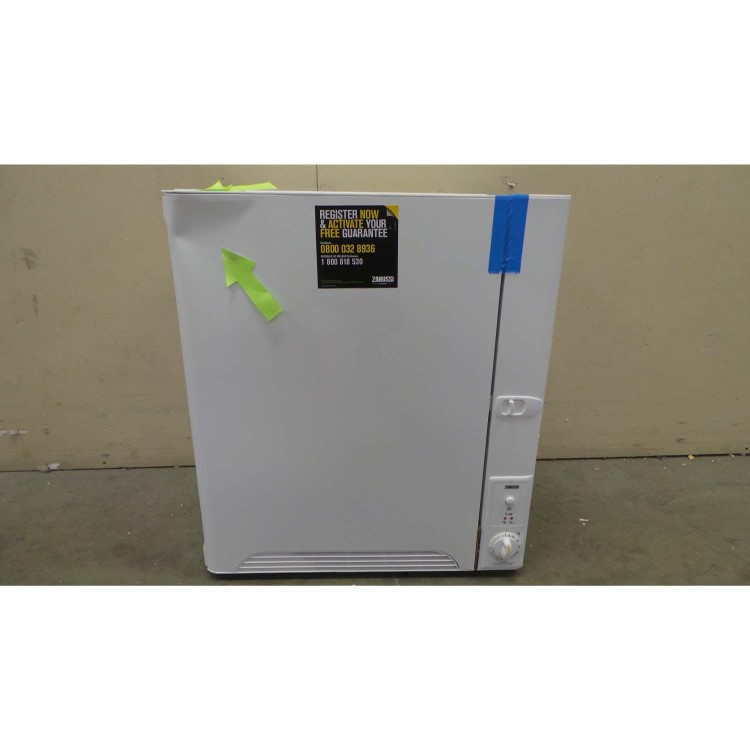 GRADE A3 - Heavy cosmetic damage - Zanussi TC180W Compact 3.4kg Condenser Tumble Dryer White