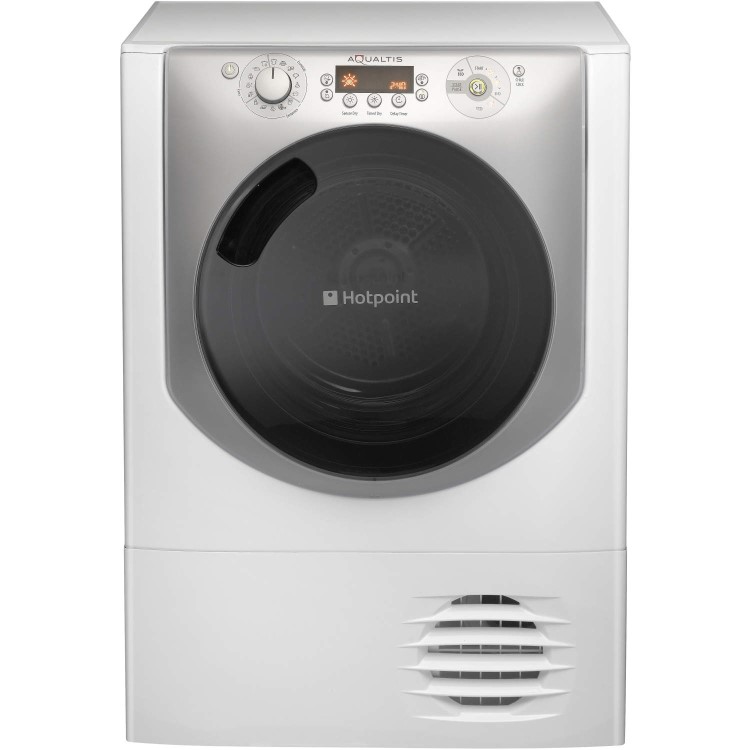 GRADE A2 - Light cosmetic damage - Hotpoint AQC9BF7I1 Aqualtis Freestanding Condenser Tumble Dryer White