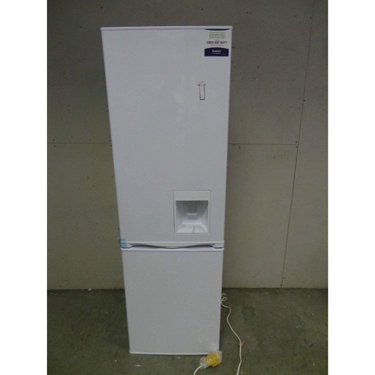 GRADE A3 - Heavy cosmetic damage - LEC TS55174WTD 174x55cm Static Freestanding Fridge Freezer With Water Dispenser - White