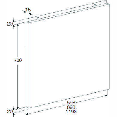 Electrolux EFB90X/UK 90cm Splashback