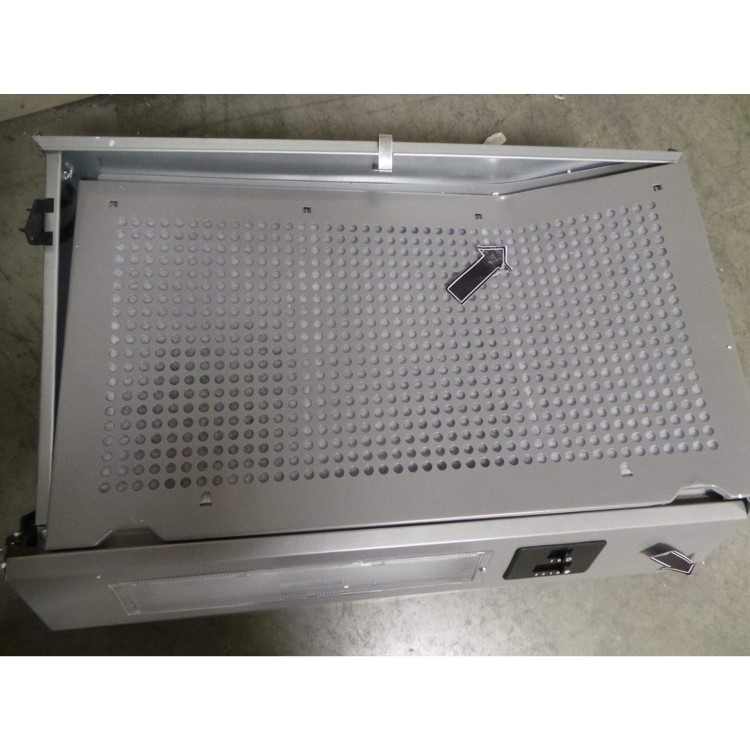 GRADE A3 - Heavy cosmetic damage - Baumatic BT08.8ME 60cm Wide Integrated Cooker Hood