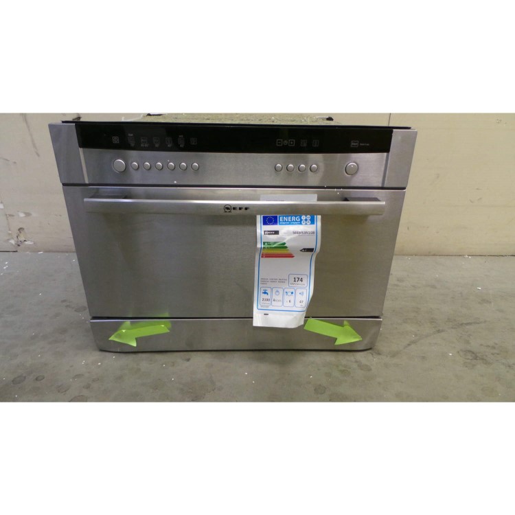 GRADE A3 - Heavy cosmetic damage - Neff S65M63N1GB Built-in Dishwasher in Stainless steel