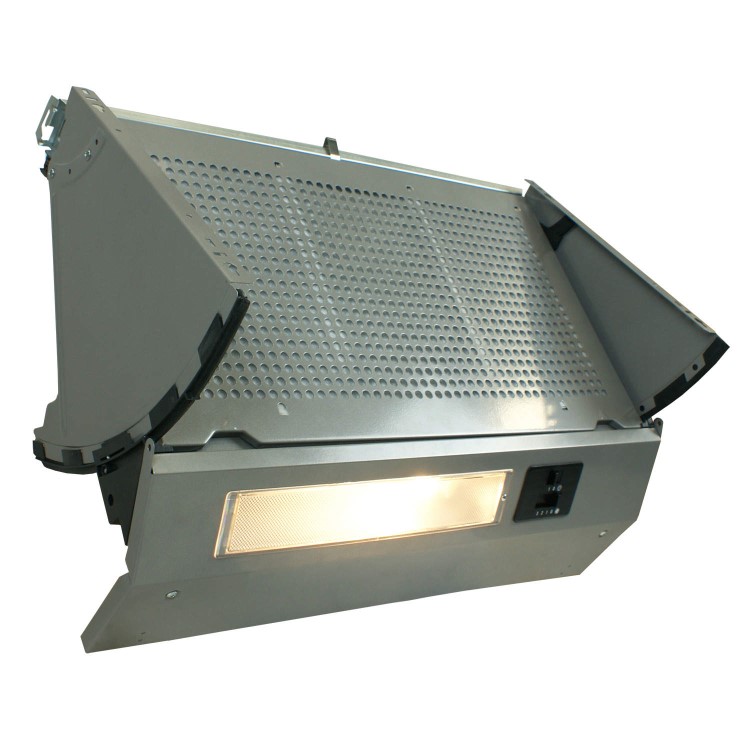 GRADE A1 - As new but box opened - ElectriQ 60cm Fully Integrated Cooker Hood Grey