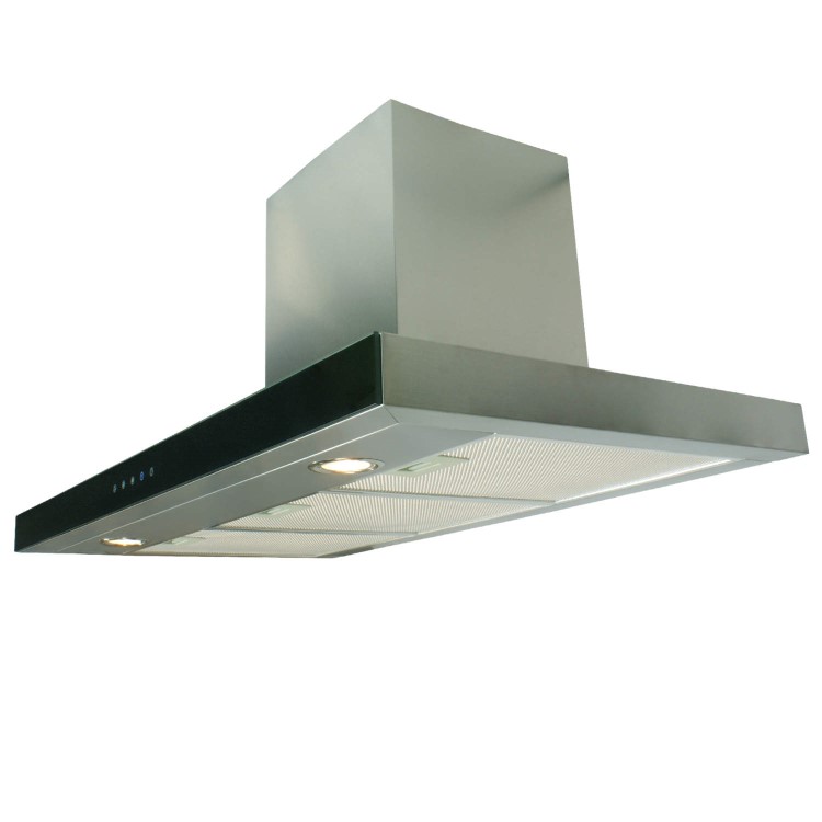 electriQ 90cm Slimline Electronic Cooker Hood Stainless Steel