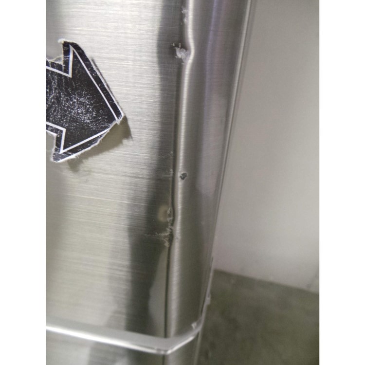 GRADE A3 - Heavy cosmetic damage - Sharp SJFP813VST 605L Four Door Frost Free Freestanding Fridge Freezer - Stainless Steel