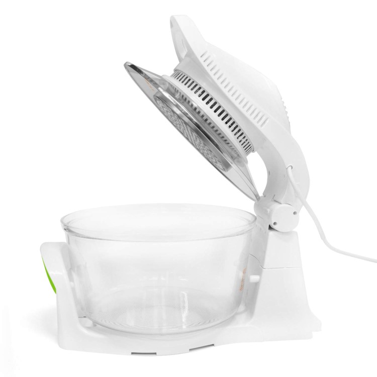 GRADE A2 - Light cosmetic damage - ElectriQ 17 Litre Hinged Digital Premium Halogen Oven + Full Accessories pack - HOV17D