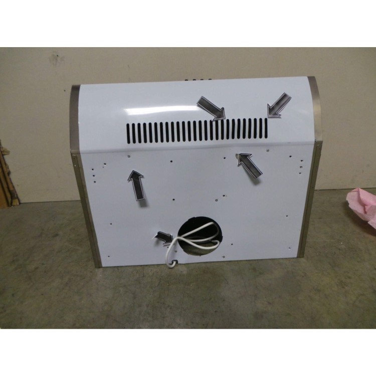 GRADE A2 - Light cosmetic damage - Hoover HFT60/2X 60cm Wide Conventional Cooker Hood Stainless Steel