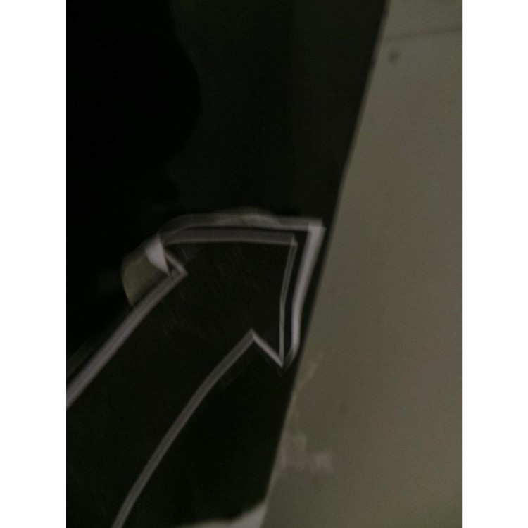 GRADE A3 - Heavy cosmetic damage - Beko ASD241B Black American Fridge Freezer With Non-plumbed Water Dispenser