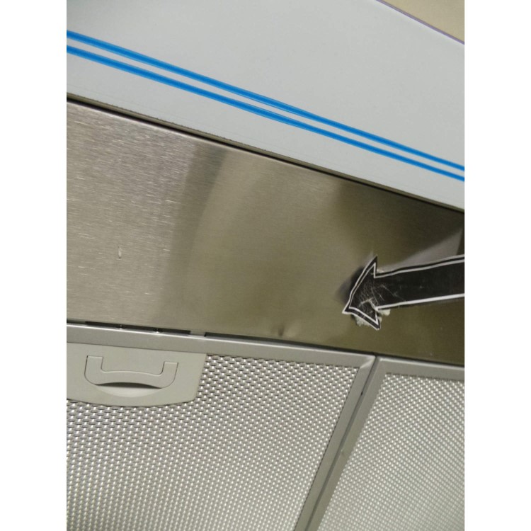 GRADE A2 - Light cosmetic damage - Hoover HCT9700X Traditional 90cm Chimney Cooker Hood Stainless Steel