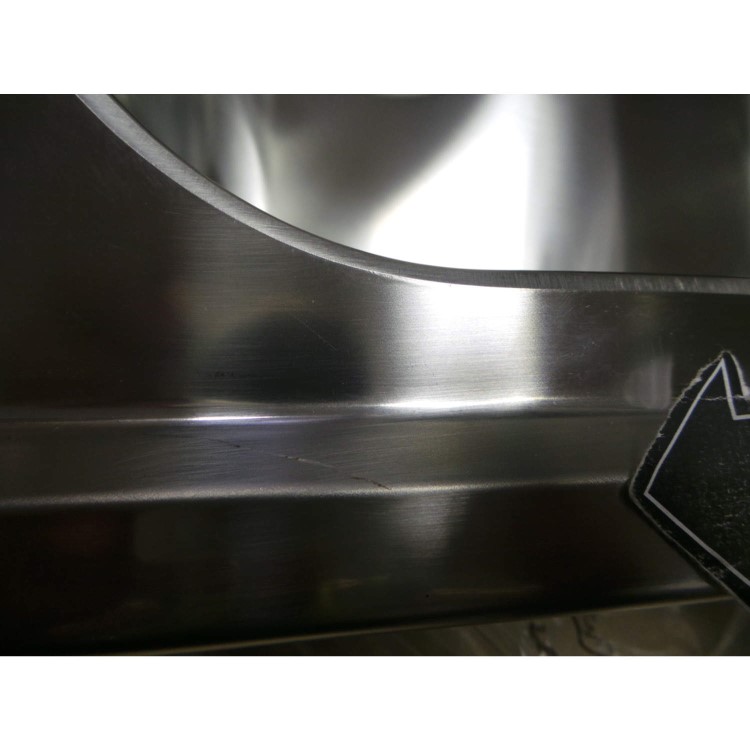 GRADE A2 - Light cosmetic damage - Smeg CUR100 Cucina Single Bowl Reversible Drainer Stainless Steel Sink