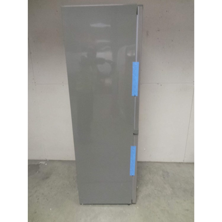 GRADE A2 - Light cosmetic damage - Zanussi ZRB34315XA Frost Free Freestanding Fridge Freezer With SuperFresh Drawer - Grey With Antifingerprint Stainless Steel Door