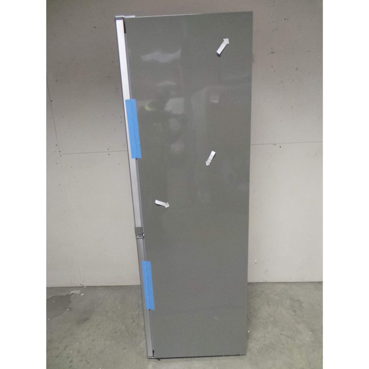 GRADE A2 - Light cosmetic damage - Zanussi ZRB34315XA Frost Free Freestanding Fridge Freezer With SuperFresh Drawer - Grey With Antifingerprint Stainless Steel Door