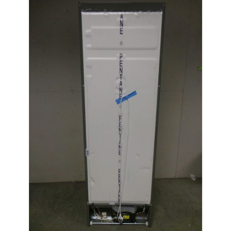 GRADE A3 - Heavy cosmetic damage - Zanussi ZRB34315XA Frost Free Freestanding Fridge Freezer With SuperFresh Drawer - Grey With Antifingerprint Stainless Steel Door