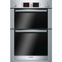 GRADE A2 - Light cosmetic damage - Bosch HBM56B551B Logixx Stainless Steel Electric Built-in Double Oven