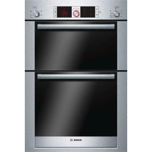 GRADE A2 - Light cosmetic damage - Bosch HBM56B551B Logixx Stainless Steel Electric Built-in Double Oven