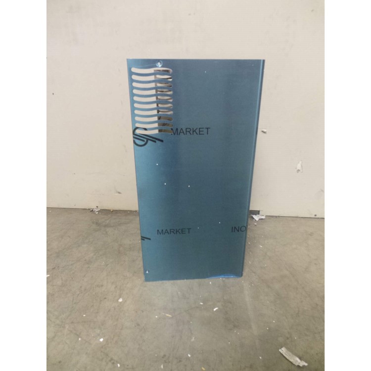 GRADE A2 - Light cosmetic damage - De Dietrich DHD1187X 90cm Wide Flat Glass Chimney Cooker Hood Stainless Steel