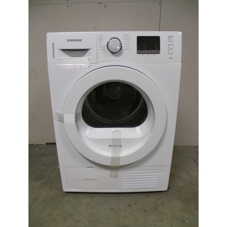GRADE A2 - Light cosmetic damage - Samsung DV70F5E0HGW White 7kg Capacity Freestanding Heat Pump Tumble Dryer
