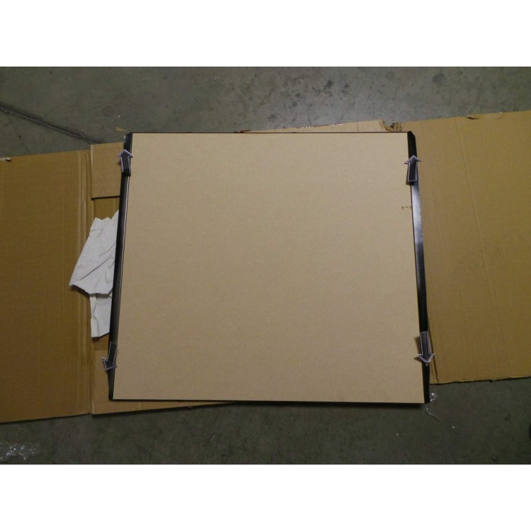GRADE A2 - Light cosmetic damage - CDA CSB7BL 70cm Wide Splashback Black