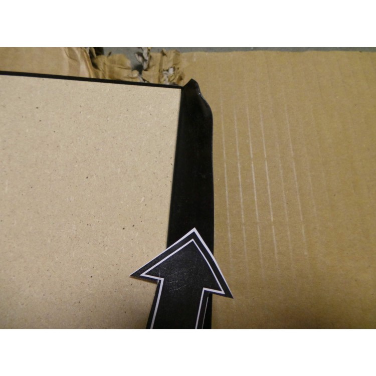 GRADE A2 - Light cosmetic damage - CDA CSB7BL 70cm Wide Splashback Black
