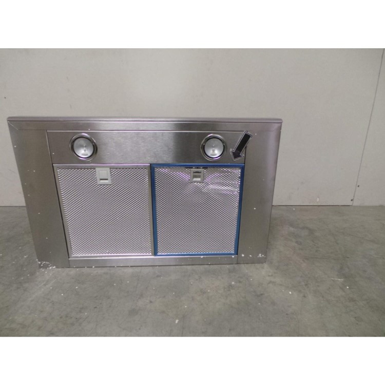 GRADE A3 - Heavy cosmetic damage - De Dietrich DHD1187X 90cm Wide Flat Glass Chimney Cooker Hood Stainless Steel