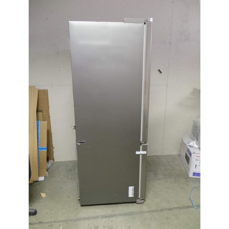 GRADE A3 - Heavy cosmetic damage - Samsung RFG23UERS1 G-series 3-door Large Capacity Freestanding Fridge Freezer - Real Stainless Steel