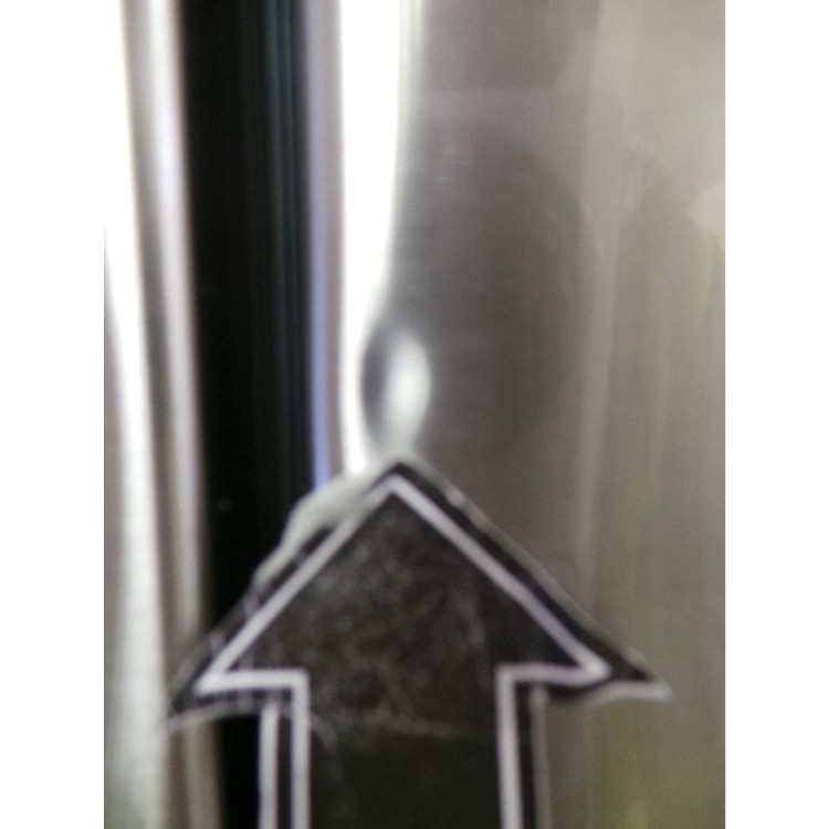 GRADE A3 - Heavy cosmetic damage - Samsung RFG23UERS1 G-series 3-door Large Capacity Freestanding Fridge Freezer - Real Stainless Steel