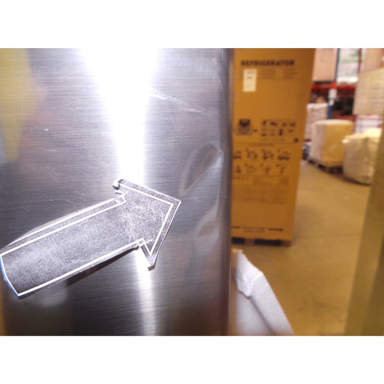 GRADE A3 - Heavy cosmetic damage - LG GBF539PVQWB
 1.9m Platinum Silver Freestanding Fridge Freezer With Water Dispenser