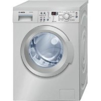 GRADE A2 - Light cosmetic damage - Bosch WAQ2836SGB 8kg 1400 Spin Freestanding Washing Machine In Silver-inox Stainless Steel