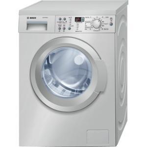 GRADE A2 - Light cosmetic damage - Bosch WAQ2836SGB 8kg 1400 Spin Freestanding Washing Machine In Silver-inox Stainless Steel