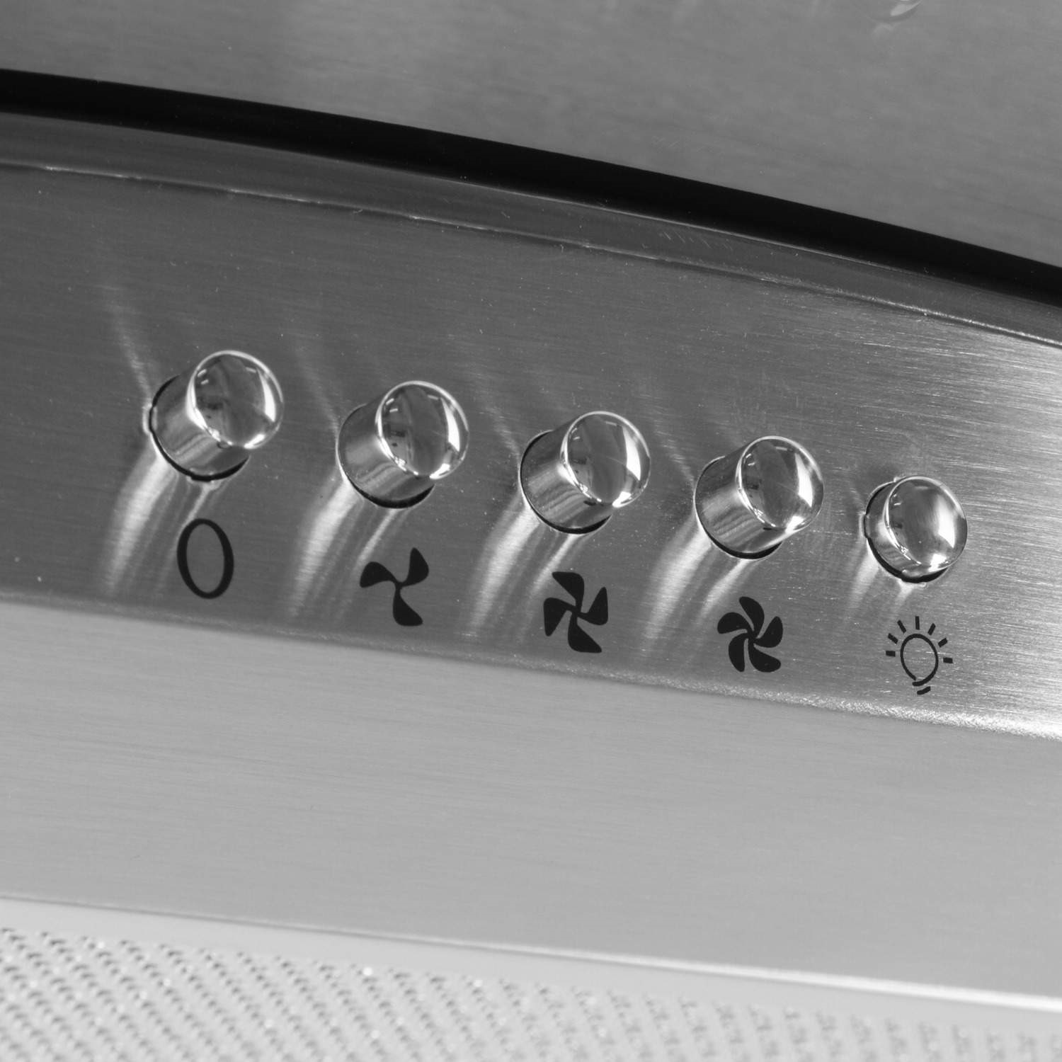 GRADE A2 Light cosmetic damage ElectriQ 60cm Curved Clear Glass