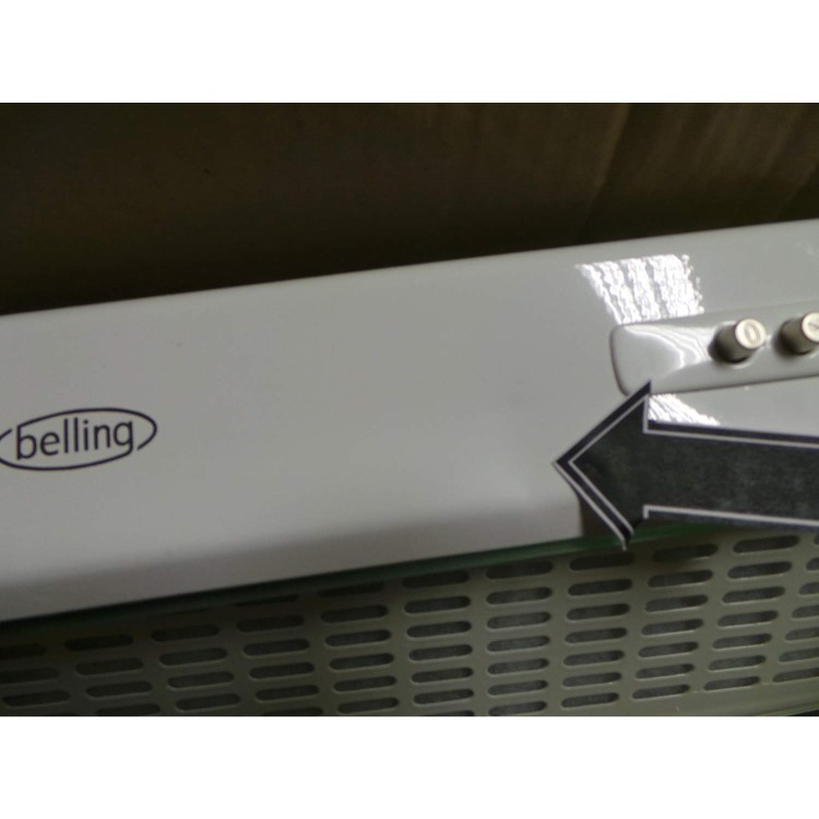 GRADE A3 - Heavy cosmetic damage - Belling 60VH Visor 60cm Conventional Cooker Hood White