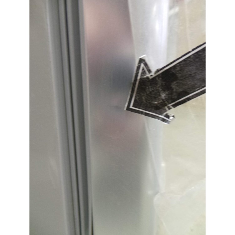 GRADE A3 - Heavy cosmetic damage - Baumatic BRZF1759SE 175x60mm Freestanding Freezer In Stainless Steel Look