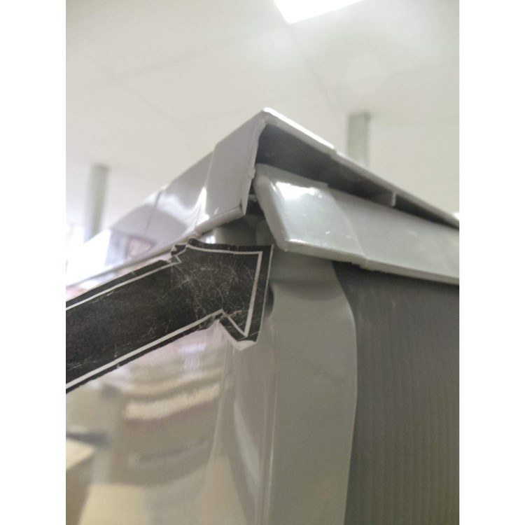 GRADE A3 - Heavy cosmetic damage - Baumatic BRZF1759SE 175x60mm Freestanding Freezer In Stainless Steel Look