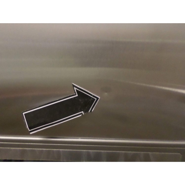 GRADE A3 - Heavy cosmetic damage - Maytag MNN20FCSI7/1 Premium American Fridge Freezer with Ice And Water Dispenser in Stainless Steel