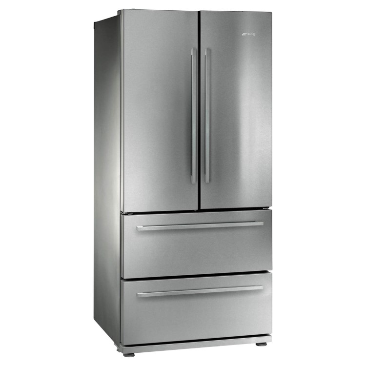 GRADE A2 - Light cosmetic damage - Smeg FQ55FX 4-Door American Fridge Freezer - Stainless Steel