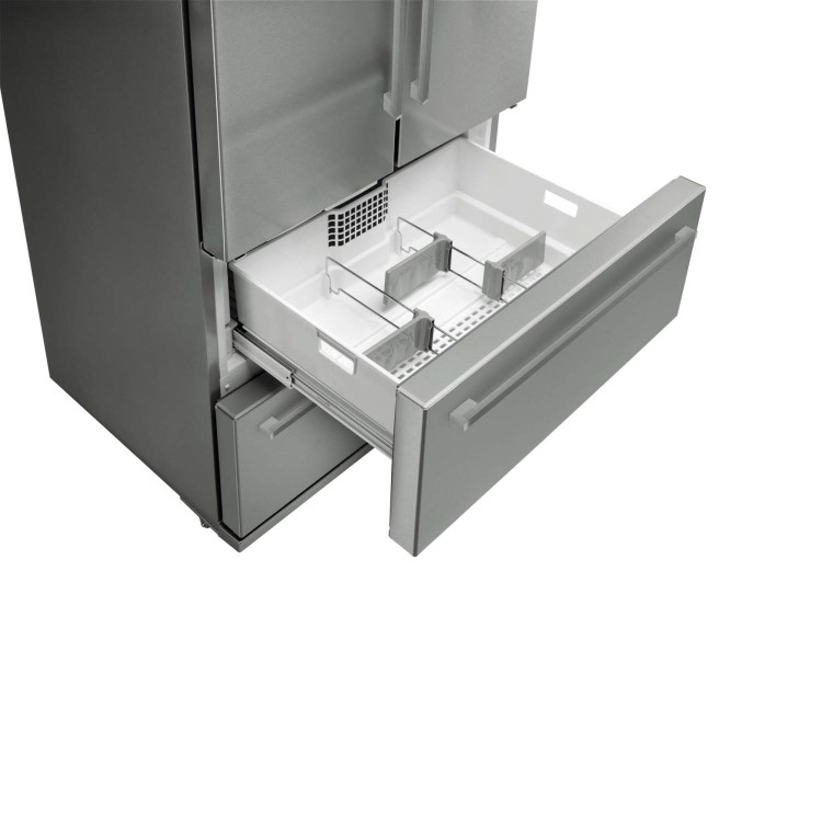 GRADE A2 - Light cosmetic damage - Smeg FQ55FX 4-Door American Fridge Freezer - Stainless Steel