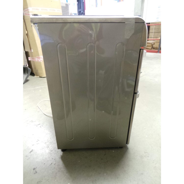 GRADE A2 - Light cosmetic damage - Hotpoint HUG61X Ultima 60cm Double Oven Gas Cooker - Stainless Steel
