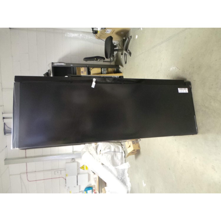 GRADE A3 - Heavy cosmetic damage - Samsung RR35H6610BC Gloss Black Freestanding Fridge