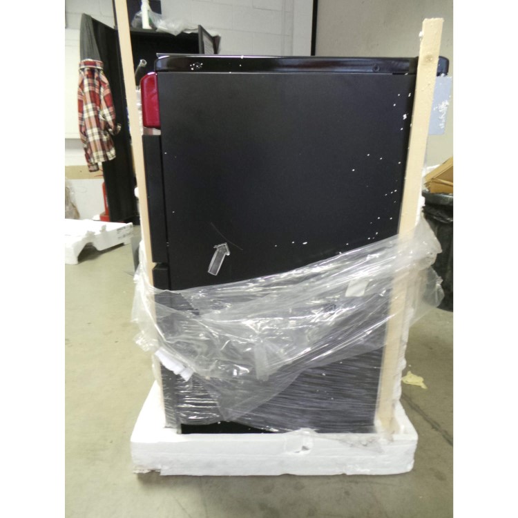 GRADE A2 - Light cosmetic damage - New World NW601DFDOL 60cm Wide Double Oven Dual Fuel Cooker In Metallic Red