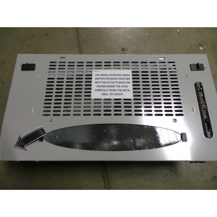 GRADE A3 - Heavy cosmetic damage - GRADE A2 - Light cosmetic damage - CDA CCA5SI 525mm wide Canopy Cooker Hood Silver