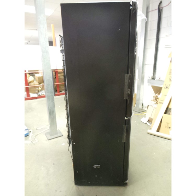 GRADE A2 - Light cosmetic damage - Hotpoint FFU3DK Trio 3-door Freestanding Fridge Freezer With French-style Fridge Doors Black