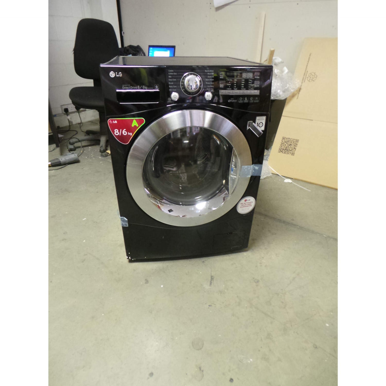 GRADE A3 Heavy cosmetic damage LG F14A8YD6 Direct Drive 8kg Wash