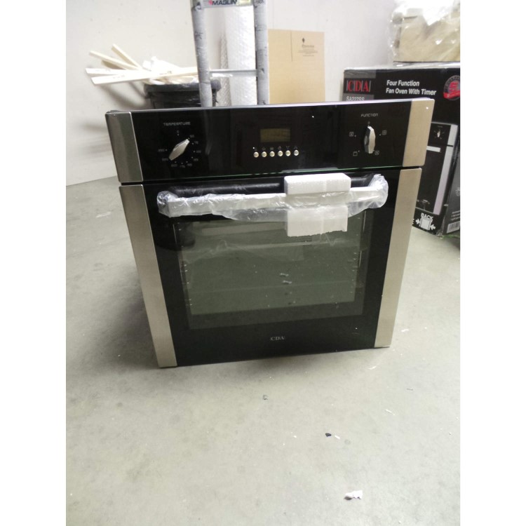 GRADE A2 - Light cosmetic damage - CDA SA227SS Electric Built-in Single Fan Oven In Stainless Steel
