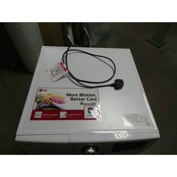 GRADE A3 - Heavy cosmetic damage - LG F14A8FDA 9kg 1400rpm Direct Drive Freestanding Washing Machine White