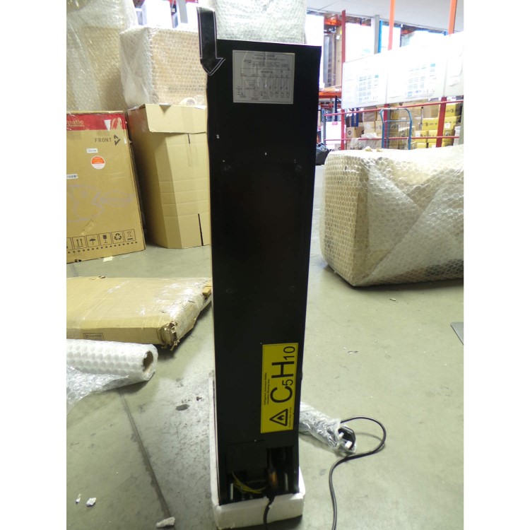GRADE A2 - Light cosmetic damage - CDA FWC152BL 15cm Wide Freestanding/Under Counter Black Wine Cooler