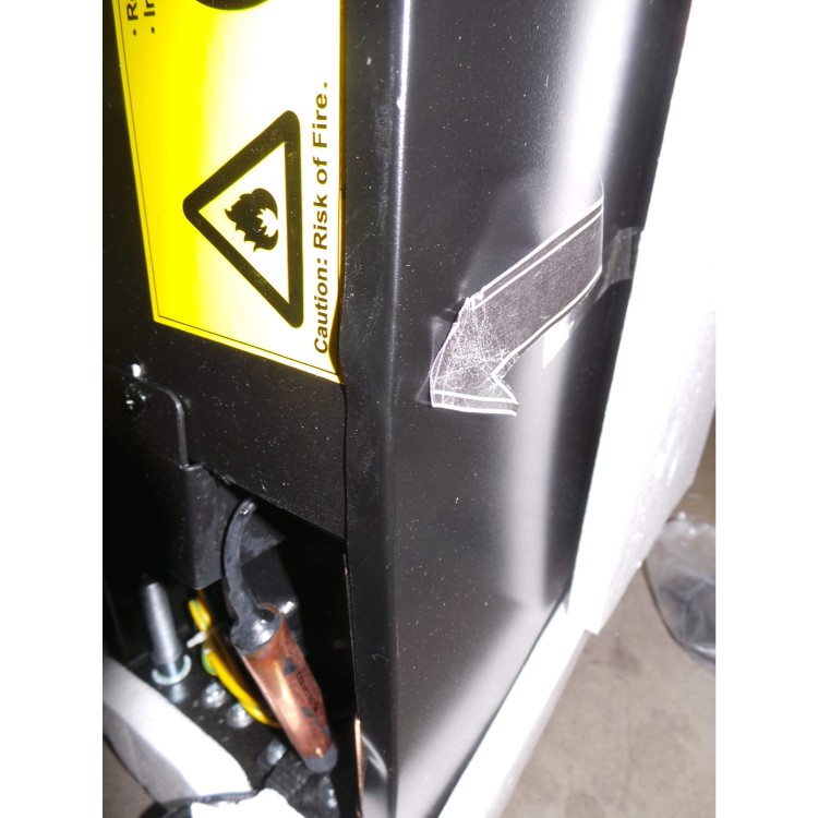 GRADE A2 - Light cosmetic damage - CDA FWC152BL 15cm Wide Freestanding/Under Counter Black Wine Cooler