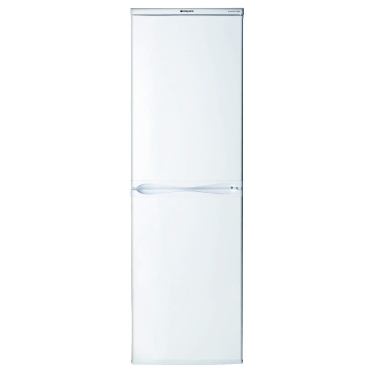 GRADE A3 - Heavy cosmetic damage - Hotpoint RFAA52P Ice Diamond Freestanding Fridge Freezer Polar White