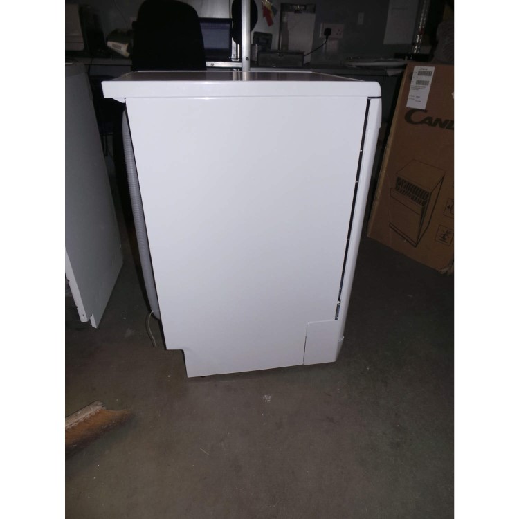 GRADE A2 - Light cosmetic damage - Candy CDP4610-80 10 Place Slimline Freestanding Dishwasher In Moonlight White
